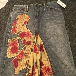 NWT EXPRESS JEANS FLORAL SKIRT SIZE 5/6